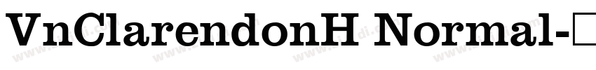 VnClarendonH Normal字体转换